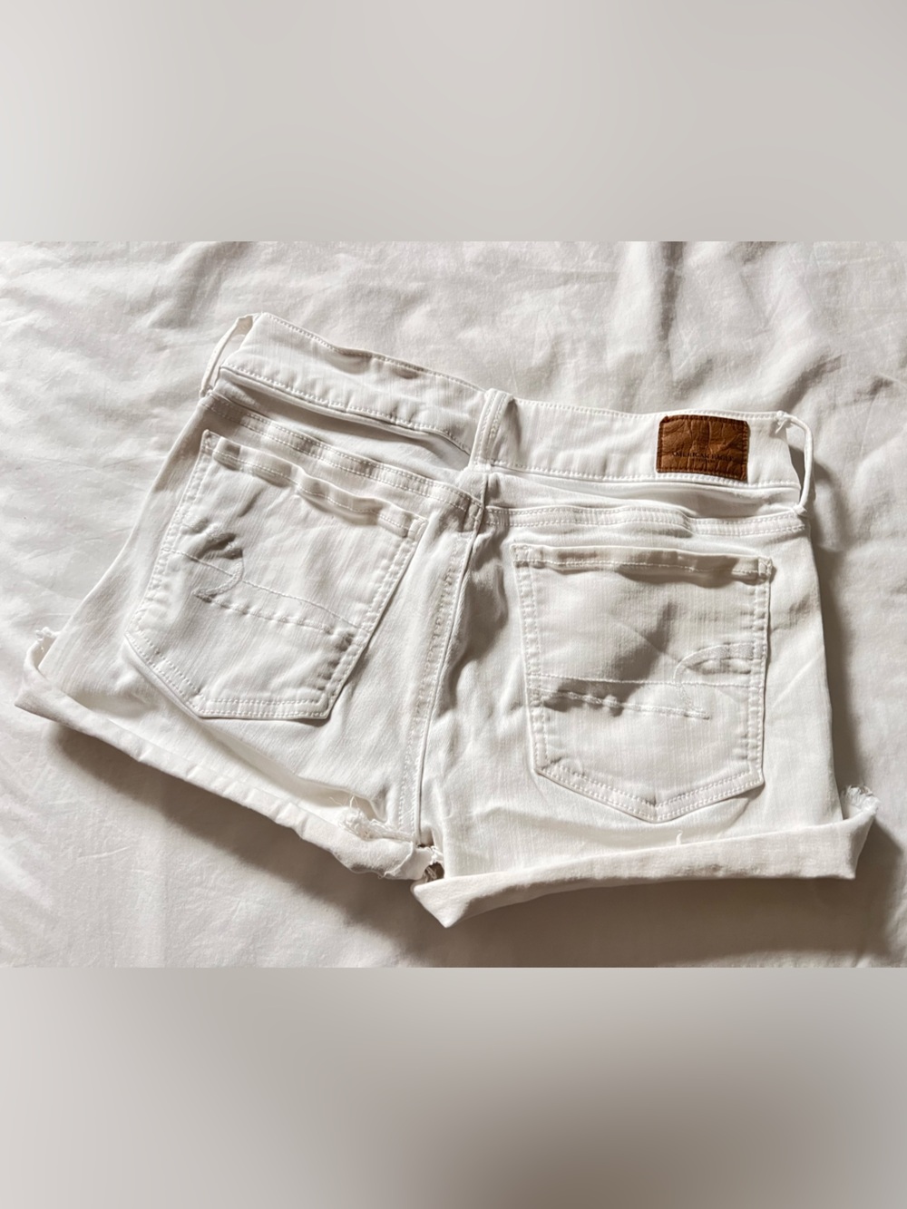 American Eagle Outfitters White Denim Shorts